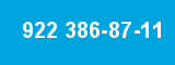 922 386-87-11 922 386-87-11